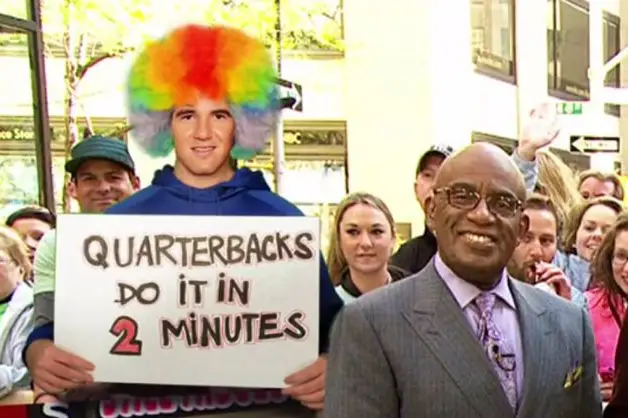 Eli Manning is a real New Yorkerâhe hangs out at the Today Show